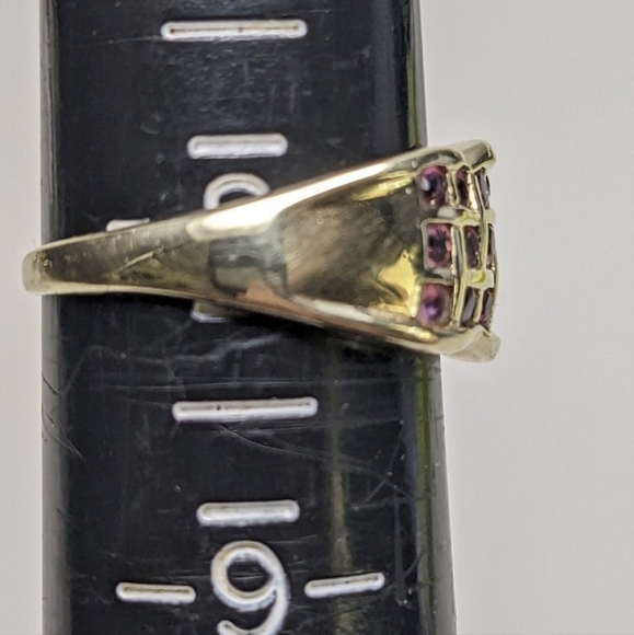 Vintage 14k Gold Pink Tourmaline Ring sz-8 - Picture 4 of 6